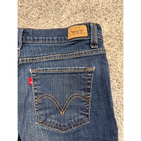 Levi's Perfectly Slimming 512 Boot Cut Jeans Dark Wash Women's Size 8 Medium - Picture 9 of 10